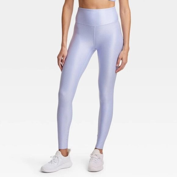 Women's High-Rise Shine Rib Leggings All In Motion XXL - Picture 1 of 11